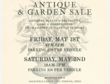 2026 Spring Antique & Garden Sale at The Rural Society