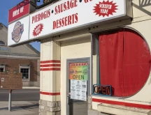Cindy's Perogies storefront.