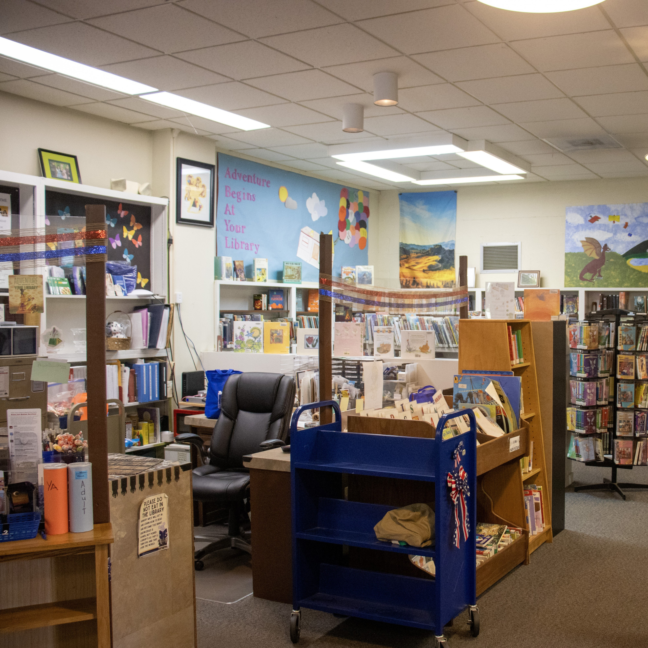 Danville Public Library interior.
