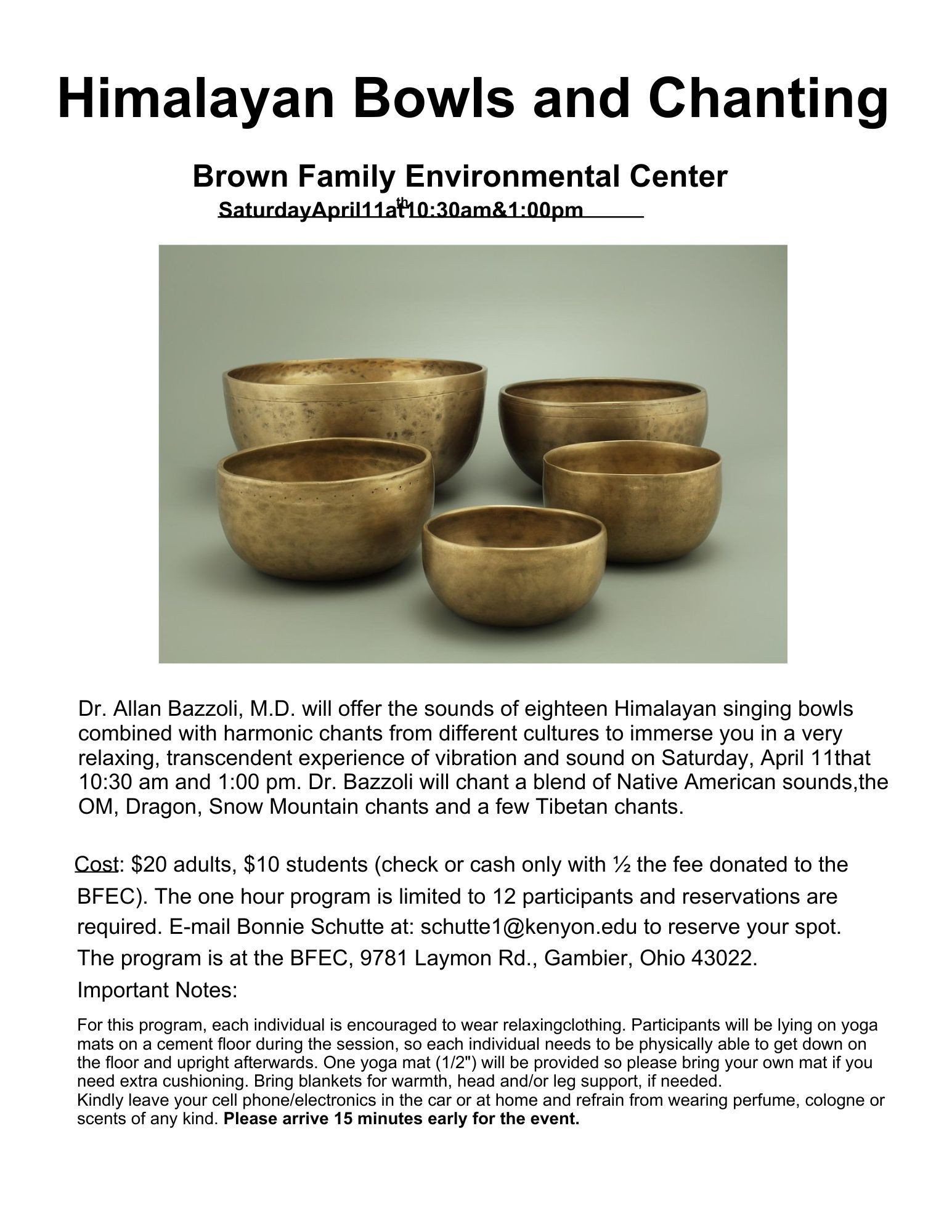 Himalayan Bowls & Chanting