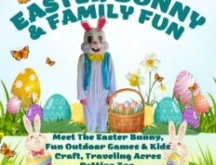Knox County Fair Easter Bunny and Family Fun flyer.