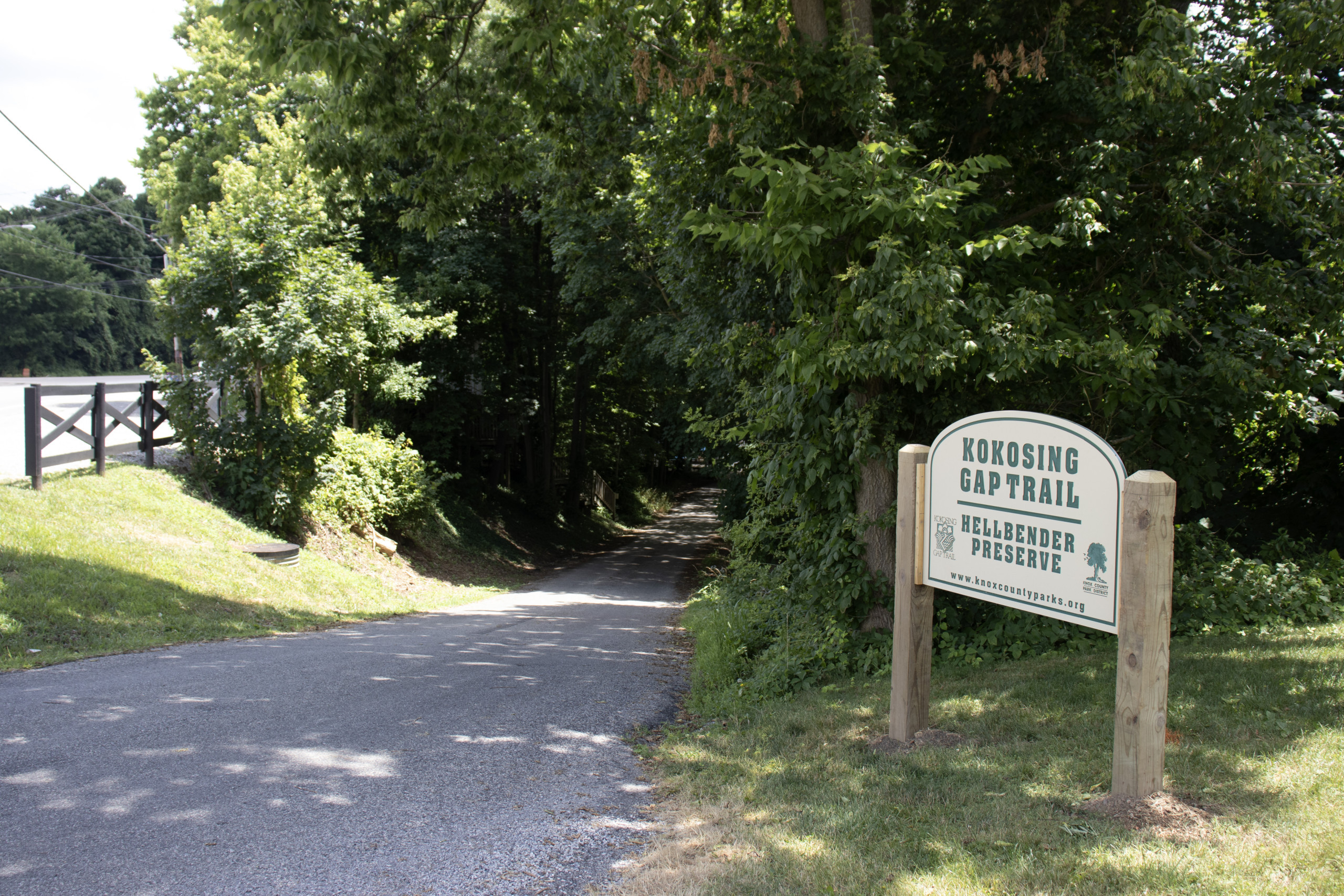 Kokosing Gap Trail sign.