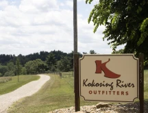 Kokosing River Outfitters sign.