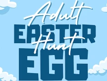 Landoll's Mohican Castle Adult Easter Egg Hunt flyer.