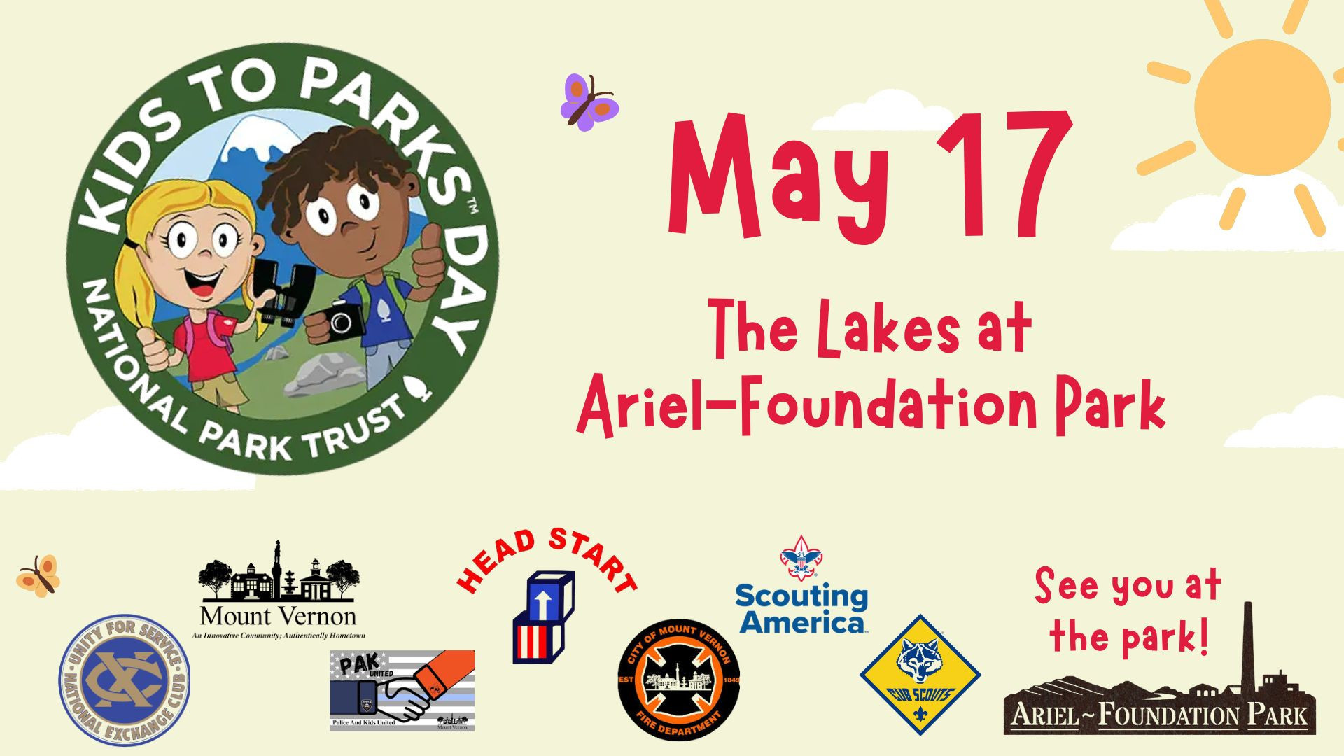 National Kids to Parks Day flyer.