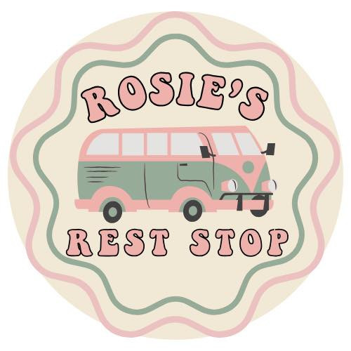 Rosie's Rest Stop logo.